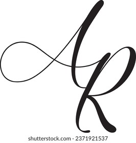 RA letter modern logo design