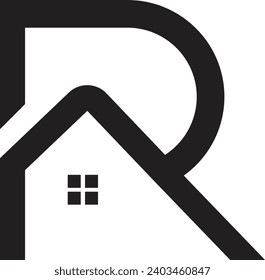 RA letter modern logo design