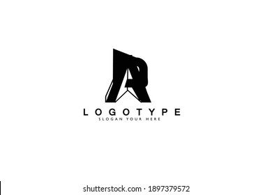 RA letter original monogram logo design