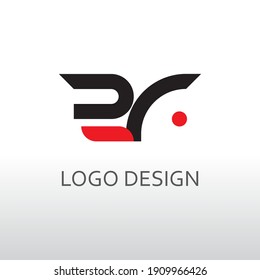 ra letter for simple logo design