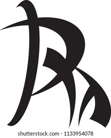RA LETTER VECTOR LOGO