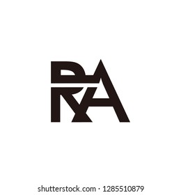 ra letter vector logo