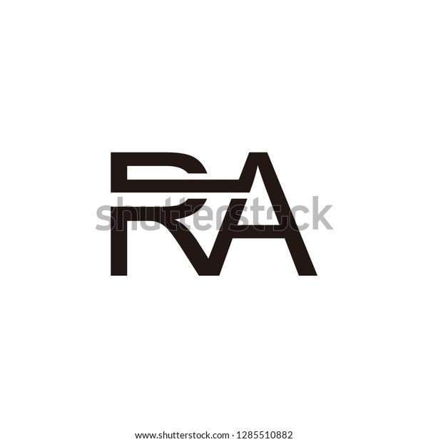 Ra Letter Vector Logo Stock Vector (Royalty Free) 1285510882 | Shutterstock