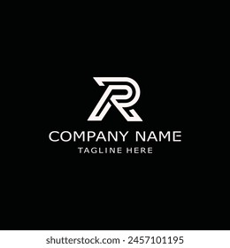 RA letter vector logo. white background