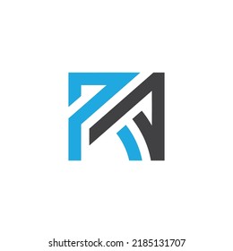 RA logo - RA Abstract logo design vector 