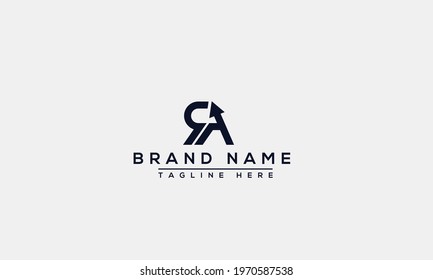 RA Logo Design Template Vector Graphic Branding Element.