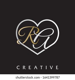 RA logo design vector icon symbol
