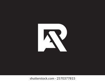 RA logo design vector initial design
