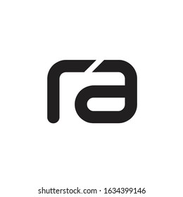 ra logo design vector template