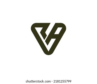 RA logo design vector template