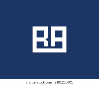 RA logo design vector template