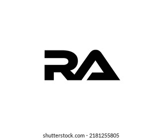 RA logo design vector template