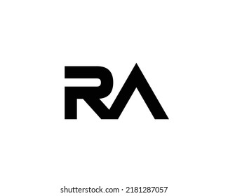 RA logo design vector template
