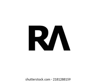 RA logo design vector template