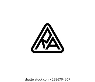 RA logo design vector template