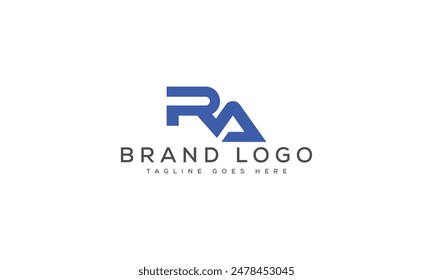 RA logo design vector template design for brand