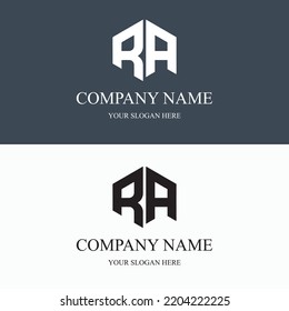  RA Logo Erstbrief luxuriösen königlichen Logo. Vorlagensymbol. modernes goldenes Luxus-Logo. abstrakte Monogramm-Vektorbriefe markieren Markenmode. Icon Business Monogram Boutique Schriftart Kleidung minimalistisch.