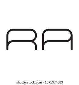 RA logo template vector icon design