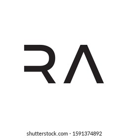 RA logo template vector icon design