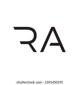 RA logo template vector icon design
