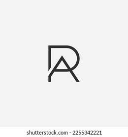 RA logo vector icon illustration