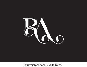 RA monogram logo design and company logo