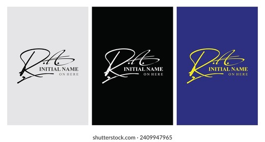 ra r a initial handwriting ra initial handwriting signature logo template vector hand lettering