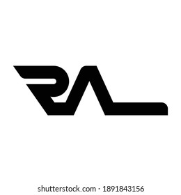 RA R A Letter Logo Design in Black Colors. Creative Modern Letters Vector Icon Logo Illustration.