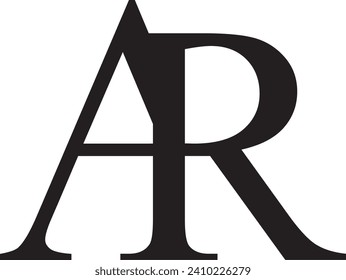 RA R A Letter Logo Design. Creative Icon Modern Letters Vector