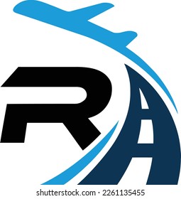 Reiselogistik-LKWs und Logo-Design für Transport