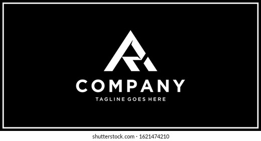 ra triangle logo design template