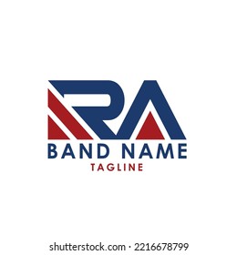 ra typography  logo design alphabet