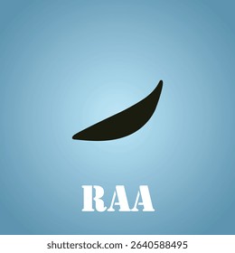 Raa Arabic letter Arabic calligraphy vector design Khat e Riq'a.