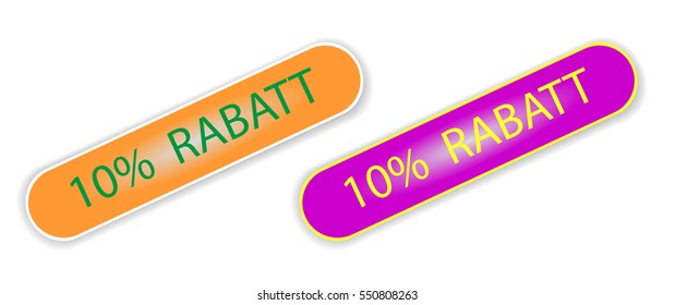 Rabatt( discount) price tags.