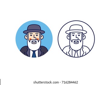 Rabbi in a hat