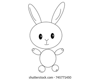 Rabbit Stock Vector (Royalty Free) 745771450 | Shutterstock