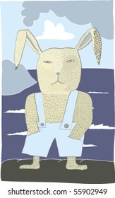 Rabbit (a snapshot by the sea)