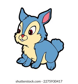 Rabbit animal cartoon. Vector image