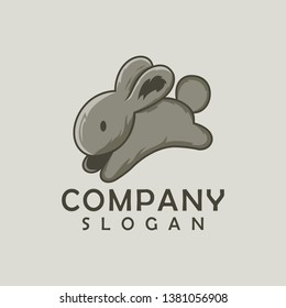 rabbit animal colour logo design