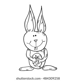 rabbit animal drawn design