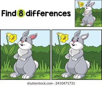 Rabbit Animal Find The Differences