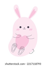 rabbit animal kawaii icon isolated