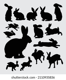 rabbit animal silhouette good use for any design you want
