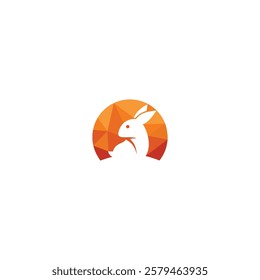 rabbit animal vector design icon logo