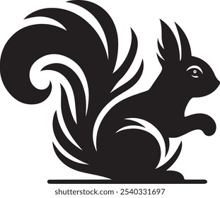 rabbit animals silhouette vector art flat design illustrations