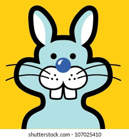 Rabbit avatar (animal avatar 4). Change your profile icon with this animal avatar. Easy to change background color