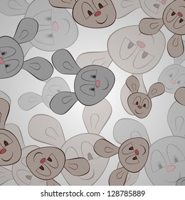 Rabbit Background Stock Vector (Royalty Free) 128785889 | Shutterstock