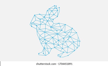 rabbit background for network or user interface