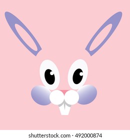rabbit background - vector illustrator