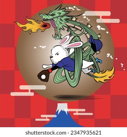 Rabbit baseball player who plays like a dragon